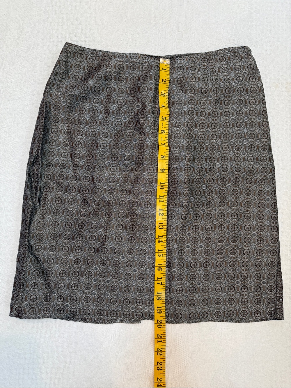 The Limited Pencil Skirt Women’s Size 4 Blue Brown Fully Lined - Picture 7 of 7